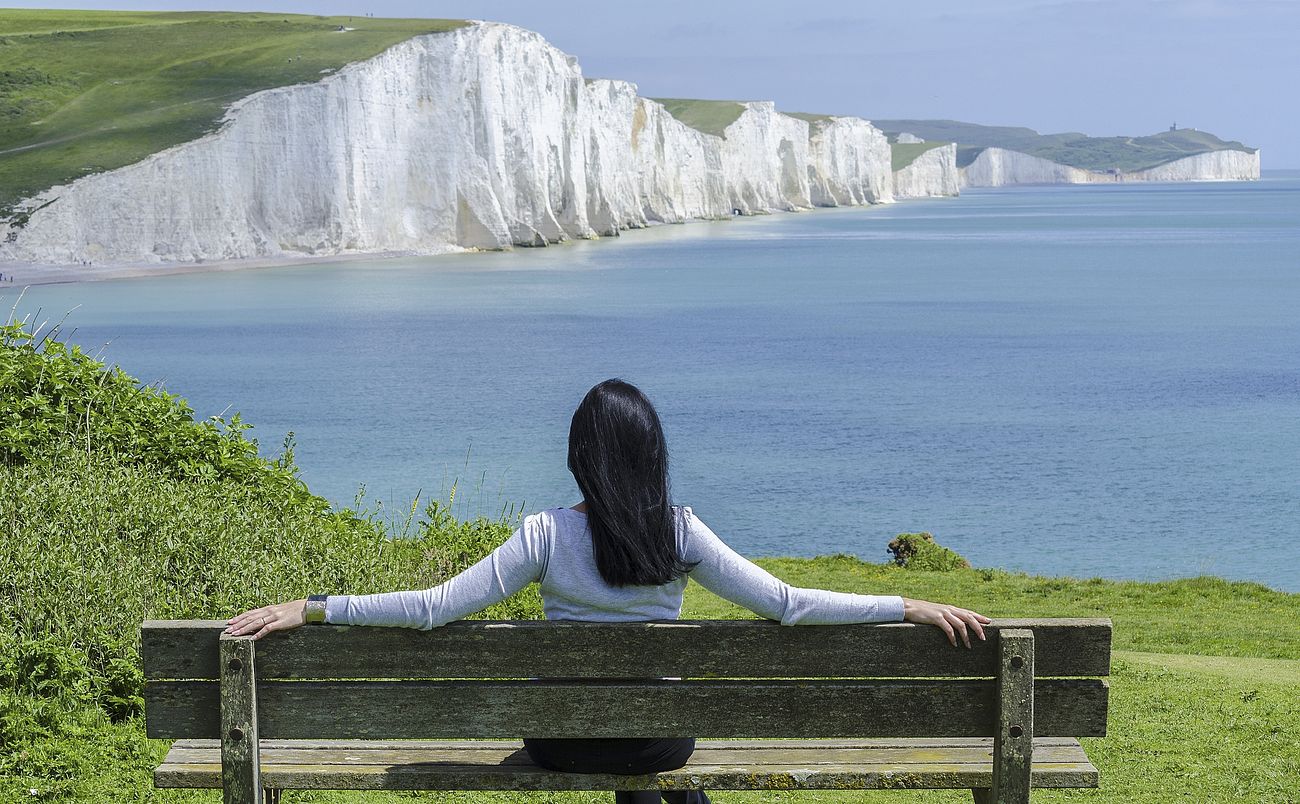 Free person appreciating the view